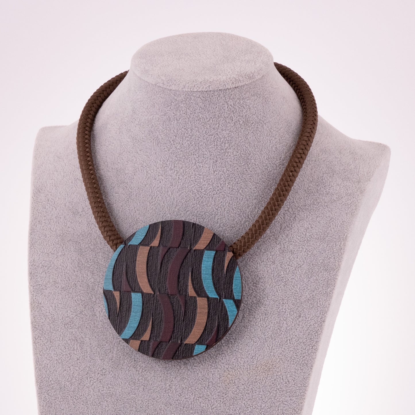 Collana Waves Rotonda Blu