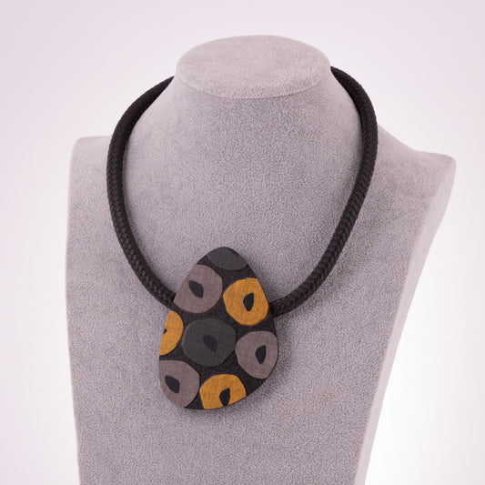 Collana Mouths Goccia Giallo