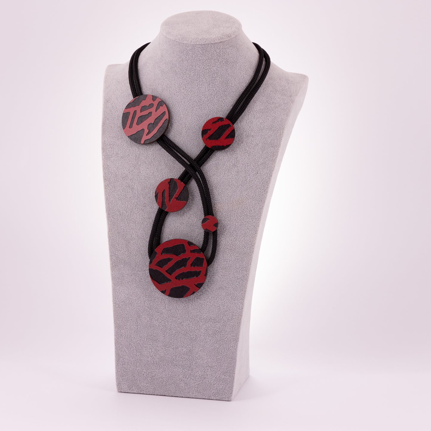 Collana Tiger Intrecciata Rosso