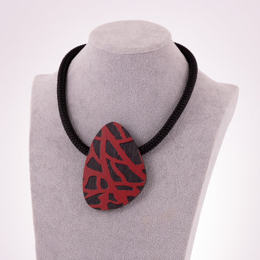 Collana Tiger Goccia Rosso