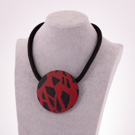 Collana Tiger Rotonda Rosso