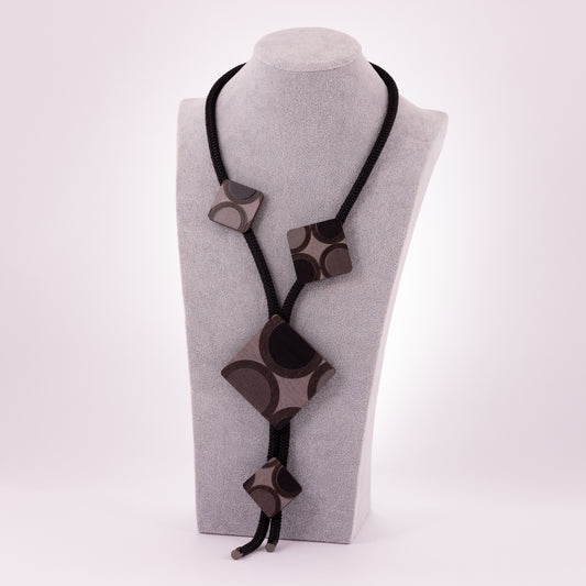 Collana Circle Balanced Grigia